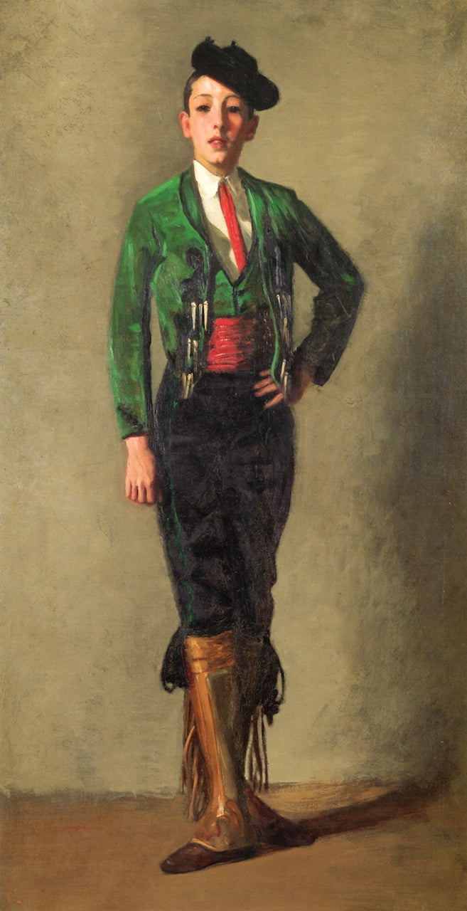 Eduardo Cansino, Dancer, vintage artwork by Robert Henri, 12x8" (A4) Poster