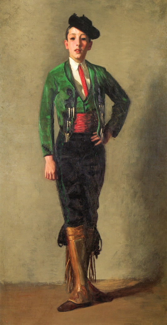 Eduardo Cansino, Dancer, vintage artwork by Robert Henri, 12x8" (A4) Poster