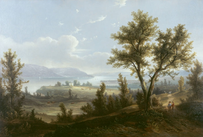 View on the Hudson, vintage artwork by Robert Havell Jr., A3 (16x12") Poster Print