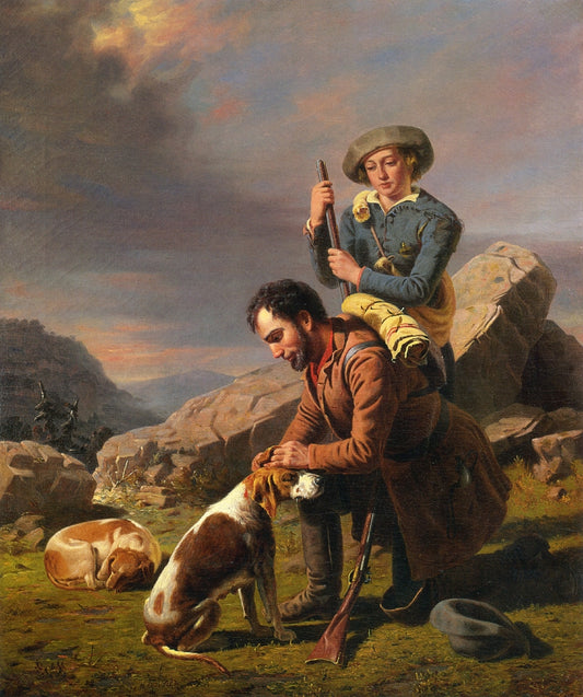 The Wounded Hound, vintage artwork by William Tylee Ranney, A3 (16x12") Poster Print