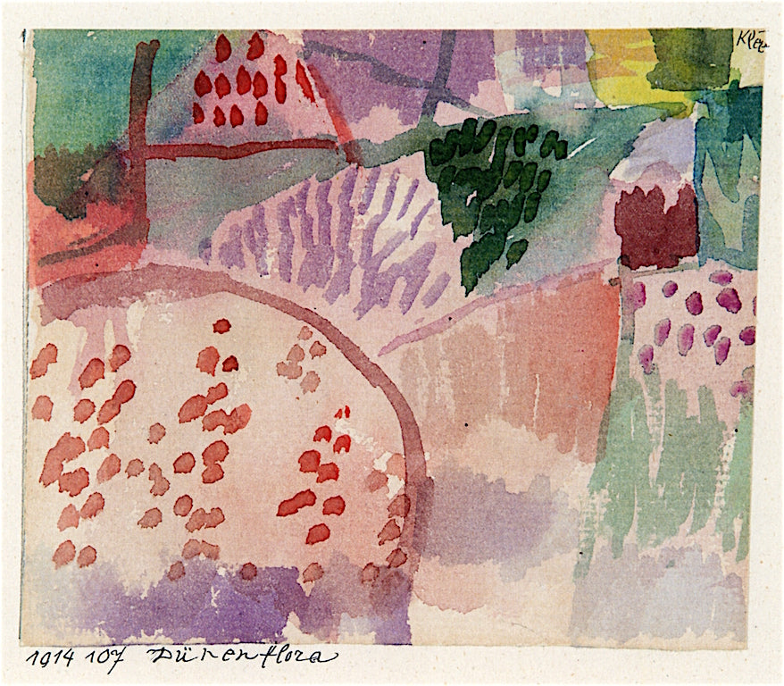 Flora of the Dunes by Paul Klee,16x12(A3) Poster