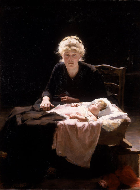 Fantine, vintage artwork by Margaret Bernardine Hall, 12x8" (A4) Poster