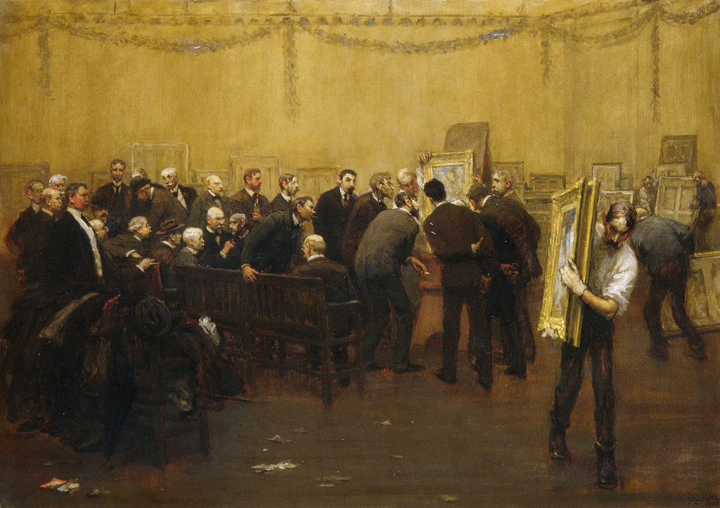 The National Academy Jury of 1907, vintage artwork by Francis Luis Mora, 12x8" (A4) Poster
