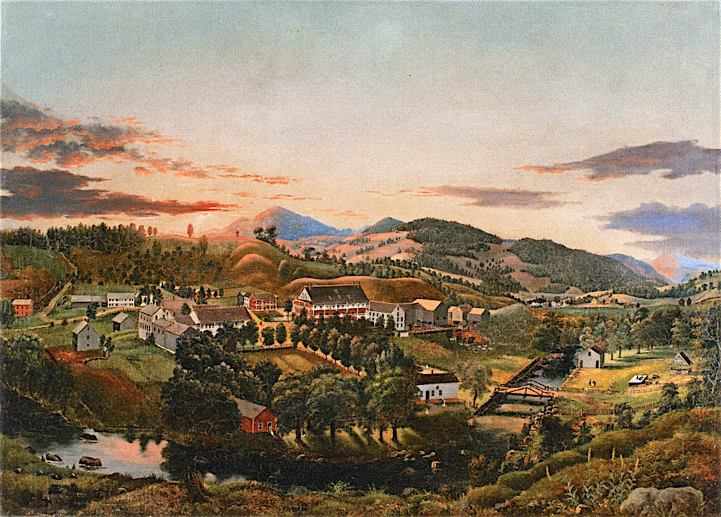Clarendon Springs, Vermont, vintage artwork by James Hope, A3 (16x12") Poster Print