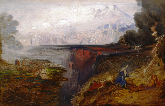 The Last Judgement (study), vintage artwork by John Martin, 12x8" (A4) Poster