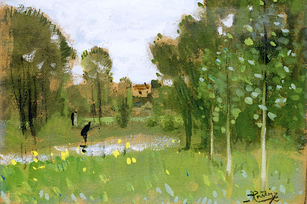  Landscape at the Entrance to a Village by Karl-Ludwig Prinz,16x12(A3) Poster