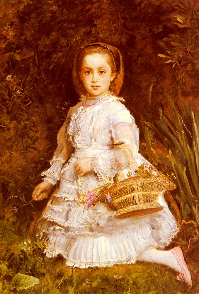Gracia Lees, vintage artwork by Sir John Everett Millais, 12x8" (A4) Poster