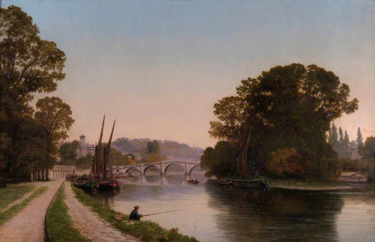 Richmond upon Thames, Surrey, vintage artwork by Edmund John Niemann, A3 (16x12") Poster Print