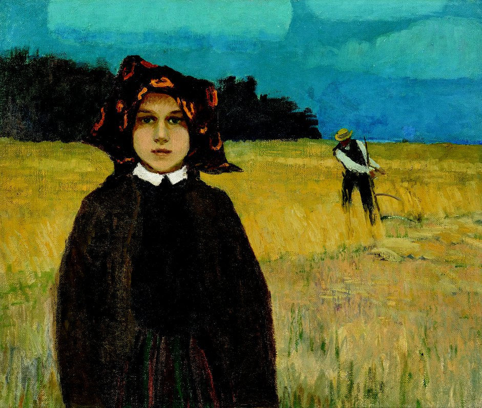 Farmer's Girl by Johann Walter-Kurau,A3(16x12")Poster