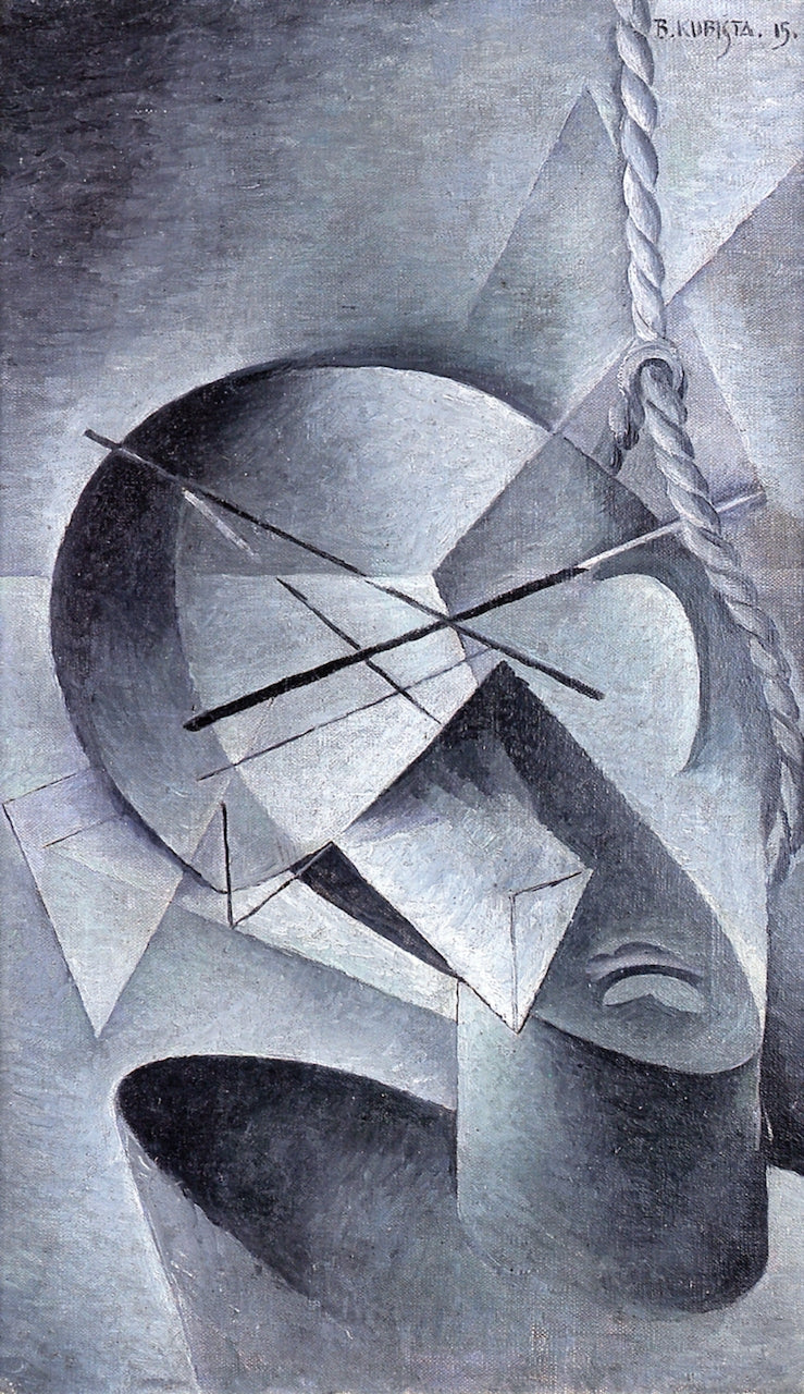 Hanged, vintage artwork by Bohumil Kubišta, 12x8" (A4) Poster