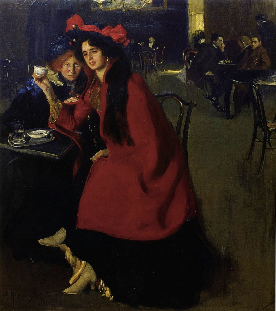 In the Cafe by Alexander Murashko,16x12(A3) Poster