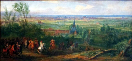 The Siege of Lille, vintage artwork by Adam Frans van der Meulen, 12x8" (A4) Poster
