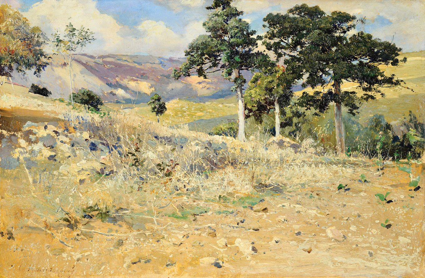 Pine Trees by Sergei Ivanovich Vasilkovsky,A3(16x12")Poster