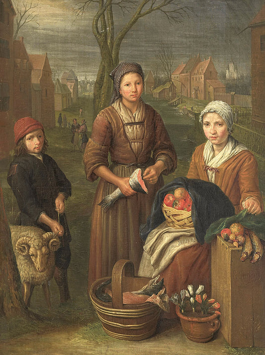 Ram or The Month of March, vintage artwork by Peeter Snyers, 12x8" (A4) Poster