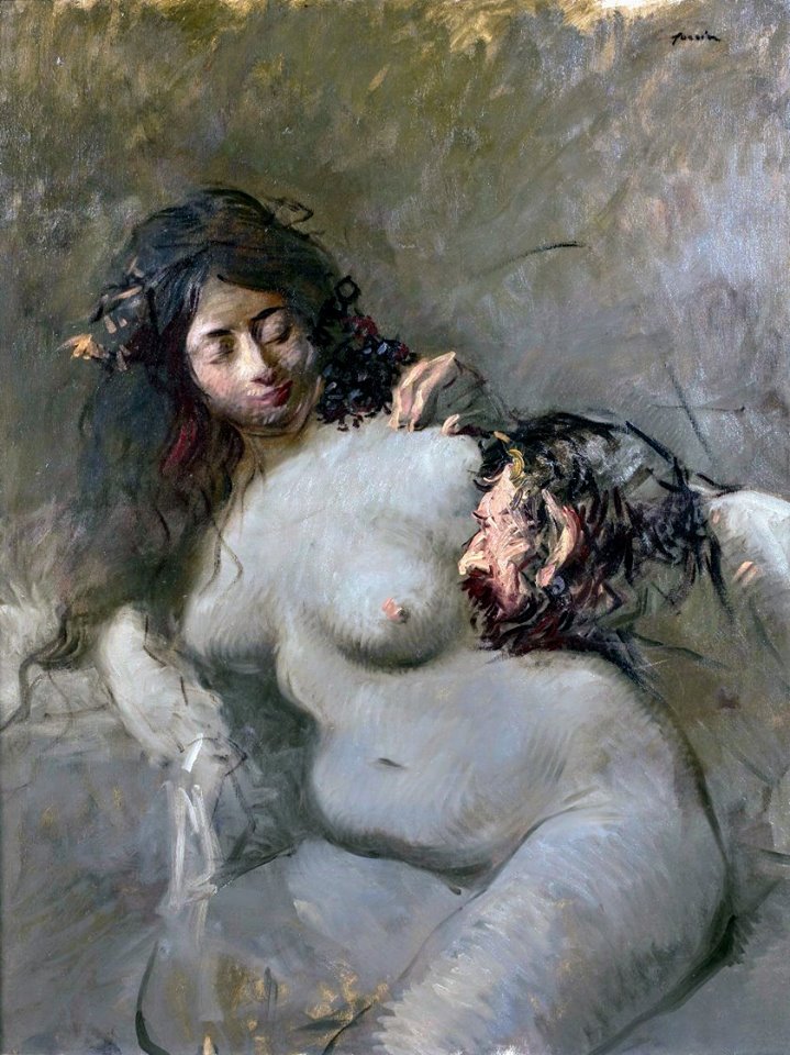 Le desir, vintage artwork by Jean-Louis Forain, 12x8" (A4) Poster