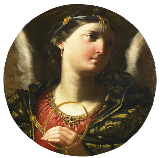 Allegory of Eternity, vintage artwork by Lorenzo Pasinelli, 12x8" (A4) Poster