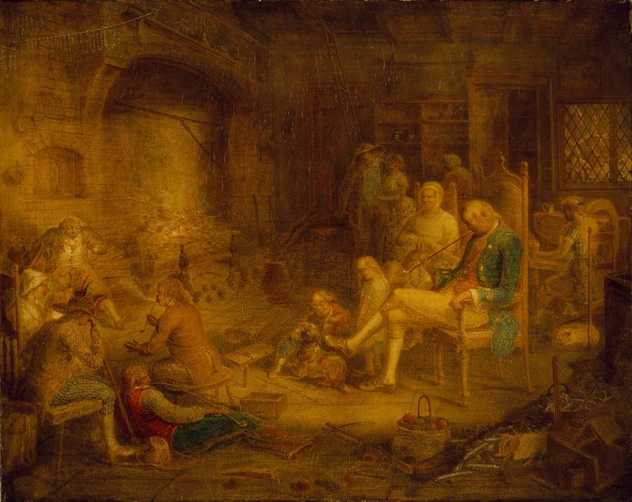 The Knickerbocker Kitchen, vintage artwork by John Quidor, A3 (16x12") Poster Print