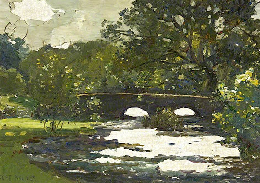 Oil Study, vintage artwork by Frederick Milner, 12x8" (A4) Poster