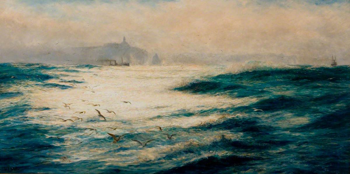 Off Cape St Vincent, vintage artwork by William Lionel Wyllie, 12x8" (A4) Poster