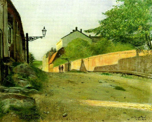 Döbelns street, vintage artwork by Eugene Jansson, 12x8" (A4) Poster