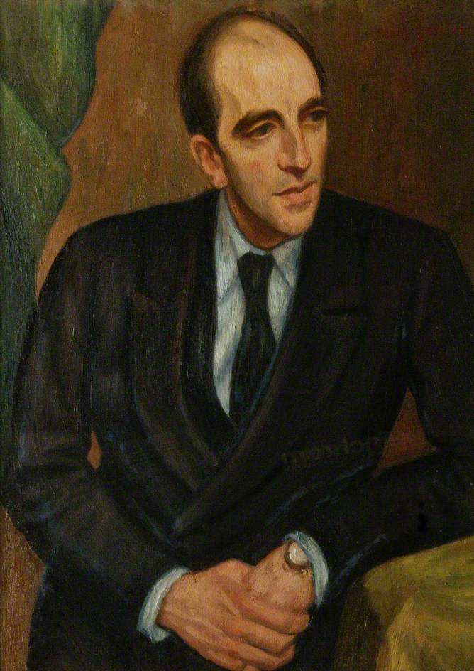 Portrait of John Nicolas Mavrogordato by Mark Gertler,16x12(A3) Poster