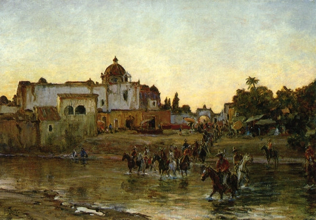 Crossing the Yautepec by Howard Russell Butler,A3(16x12