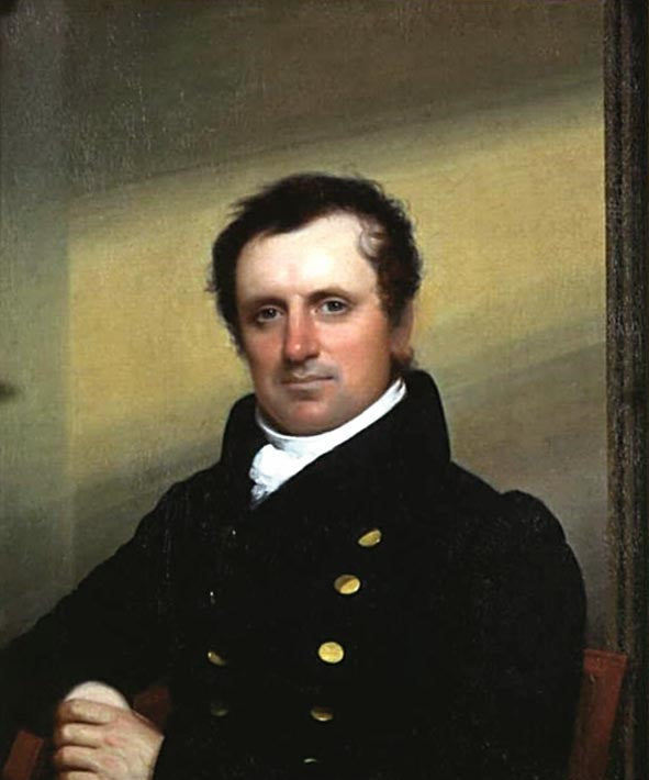 James Fenimore Cooper (1789-1851), vintage artwork by John Wesley Jarvis, 12x8" (A4) Poster