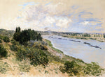 The Banks of the Seine at Port-Villez, vintage artwork by Claude Monet, 12x8" (A4) Poster