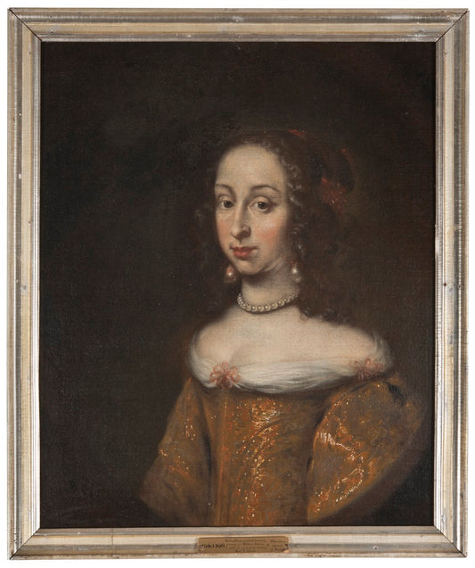 Hedvig Eleonora, Princess of Holstein-Gottorp, Queen of Sweden, vintage artwork by Jurgen Ovens, 12x8" (A4) Poster