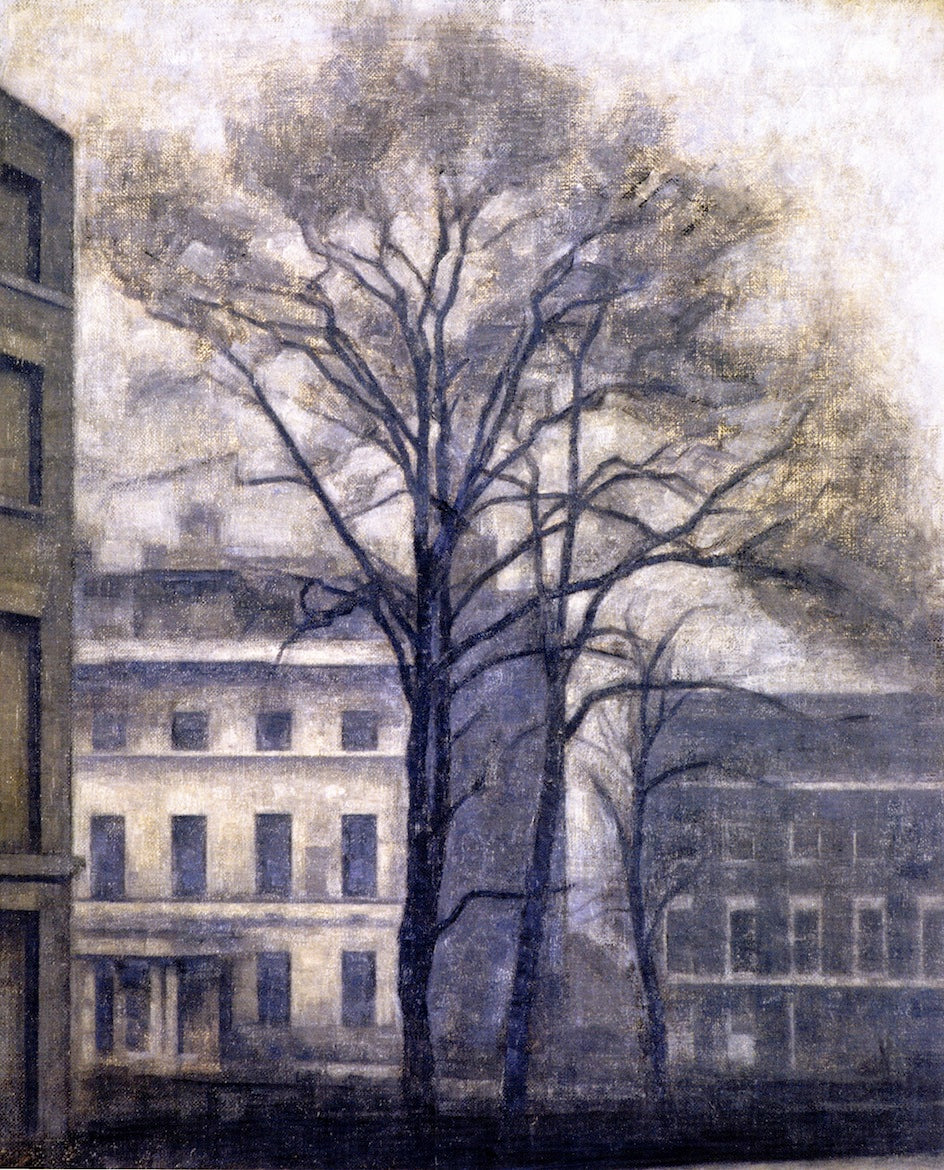 The Jews' College 'Rabbinical Seminary" in Guilford Street, London, vintage artwork by Vilhelm Hammershøi, 12x8" (A4) Poster