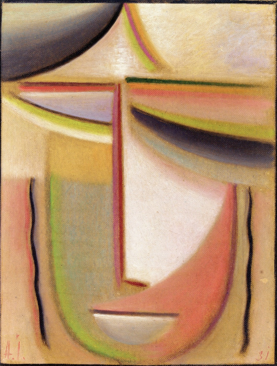 Abstract Head: Summer, vintage artwork by Alexei von Jawlensky, 12x8" (A4) Poster