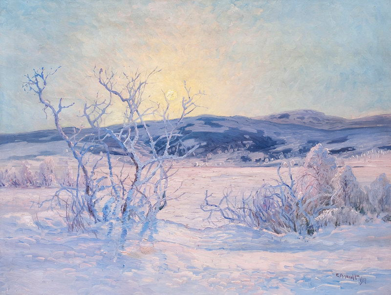 Bright Winter Day by Carl Brandt,A3(16x12")Poster