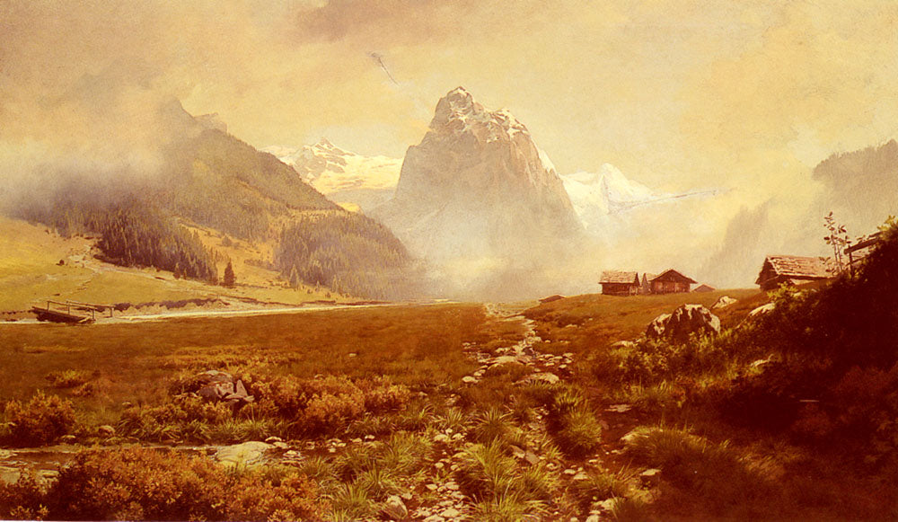 The Swiss Alps by Frederick Judd Waugh,A3(16x12")Poster