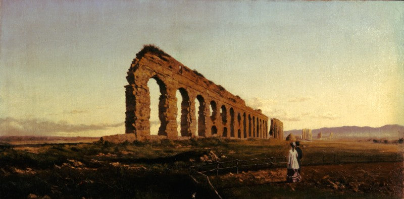 t the aqueduct or in the Roman countryside by Adolfo Tommasi,A3(16x12")Poster