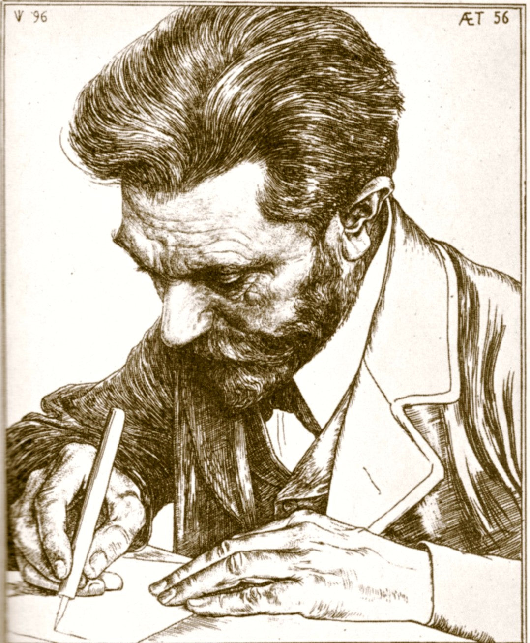 August Bebel by Jan Veth,A3(16x12")Poster