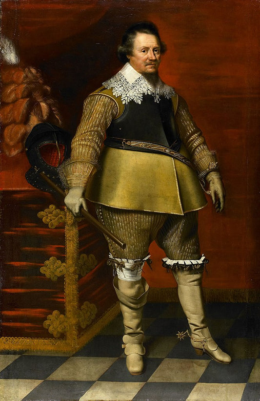 Ernst Casimir (1573-1632), Count of Nassau-Dietz, vintage artwork by Wybrand Geest, 12x8" (A4) Poster