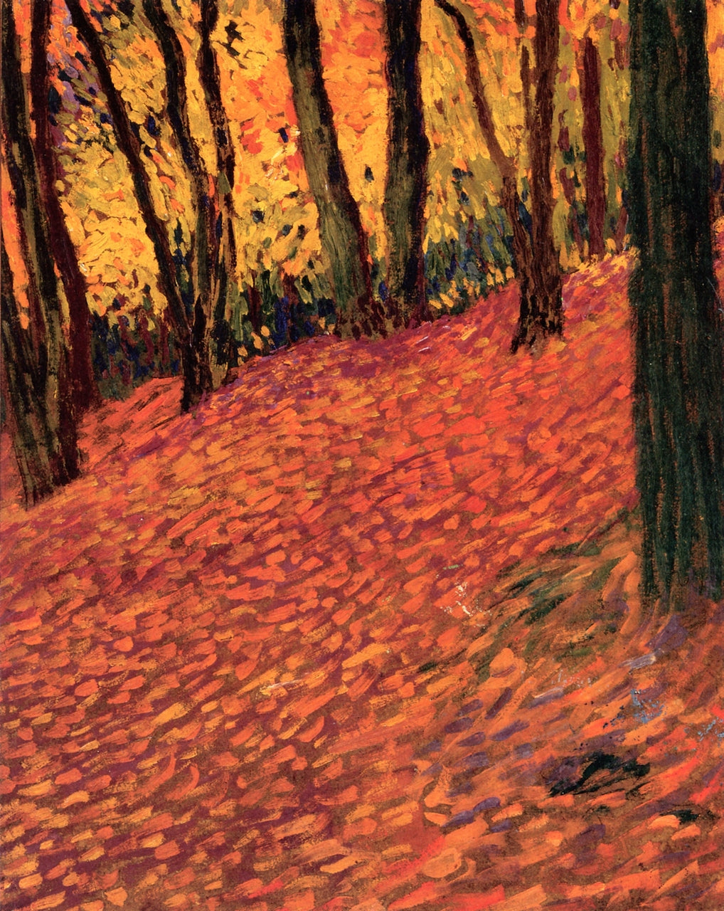 In the Woods at St. Cloud, vintage artwork by Andre Mare, 12x8" (A4) Poster