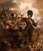 Lieutenant Colonel Sir Charles Russell at the Battle of Inkermann, 5 November 1854, vintage artwork by Louis William Desanges, A3 (16x12") Poster Print