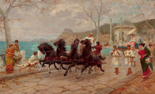 Parade Scene, Rome by Edouardo Ettore Forti,16x12(A3) Poster