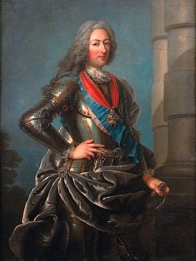 Portrait of Louis, Duke of Orleans, vintage artwork by Charles-Antoine Coypel IV, 12x8" (A4) Poster