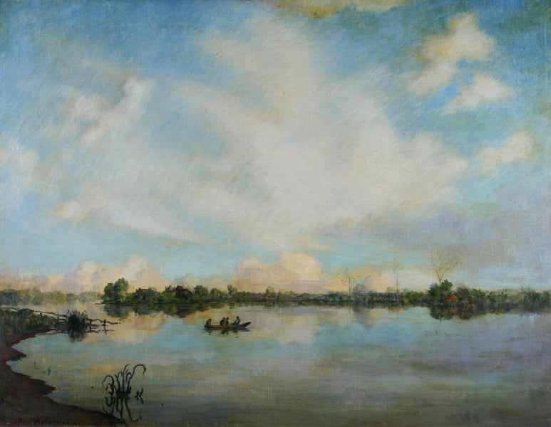 River Scene near Hattem by Jan Voerman, Sr,A3(16x12")Poster