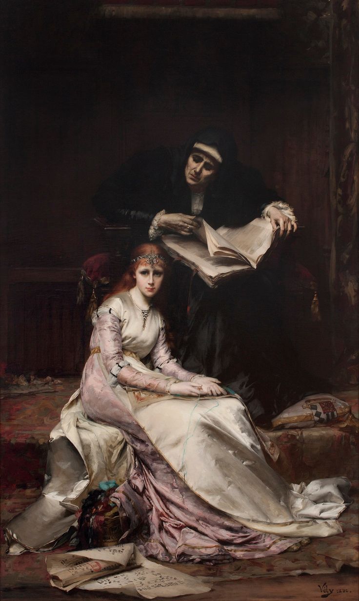 Le Reveil du Coeur, vintage artwork by Anatole Vely, 12x8" (A4) Poster