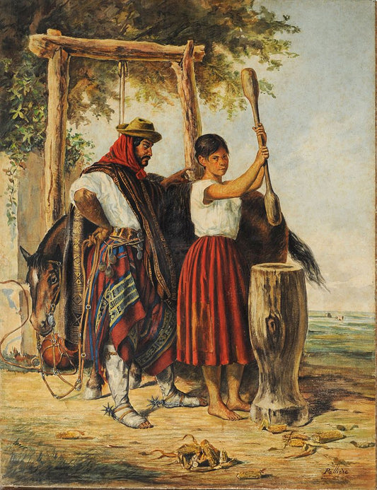 The Corn Stepper, vintage artwork by Jean Leon Pallière, 12x8" (A4) Poster