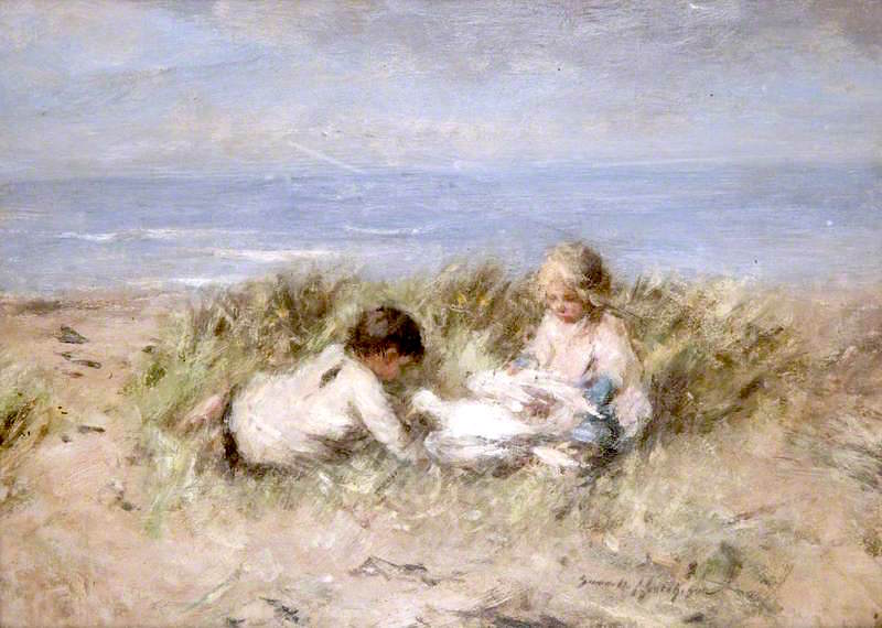 The Dead Seagull, vintage artwork by Robert Gemmell Hutchison R.S.A. R.S.W., 12x8" (A4) Poster