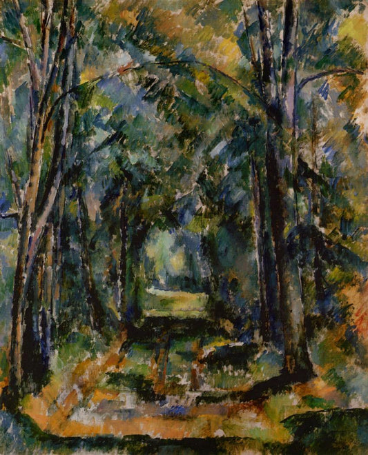 The Alley at Chantilly, vintage artwork by Paul Cezanne, 12x8" (A4) Poster