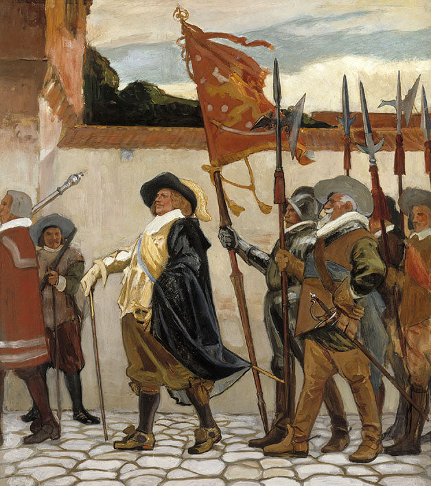 Inauguration of the Academy of Turku Part 2, vintage artwork by Albert Edelfelt, 12x8" (A4) Poster