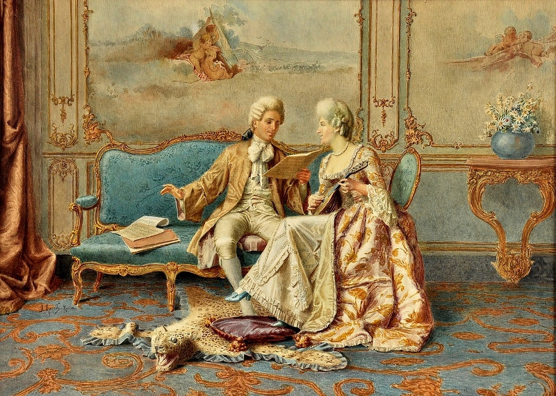 The music recital by Renato Moretti,A3(16x12")Poster