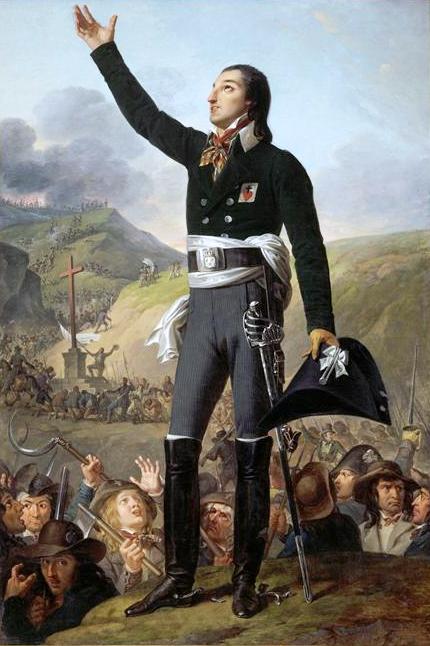 Louis de Lescure, vintage artwork by Robert Lefèvre, 12x8" (A4) Poster