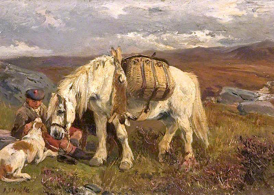 The Keeper's Pony, vintage artwork by John Sargent Noble, 12x8" (A4) Poster
