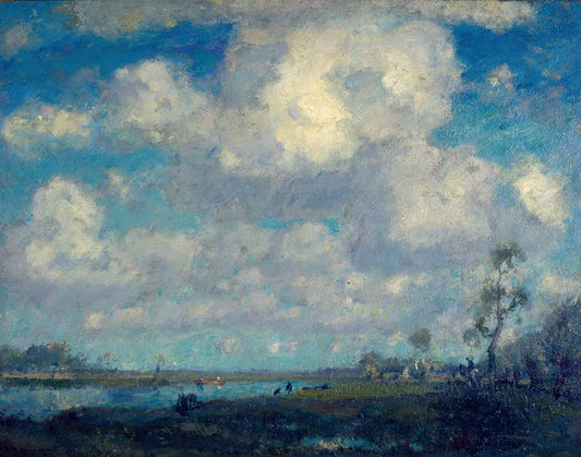 Long Point Marsh, vintage artwork by Henry Ward Ranger, 12x8" (A4) Poster